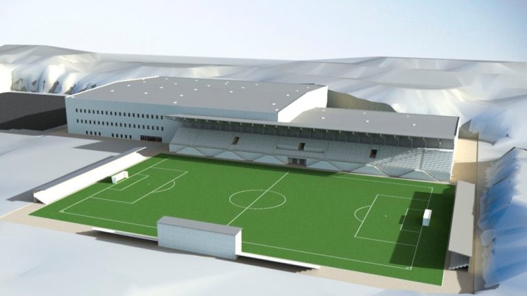arena nord tegning fotball