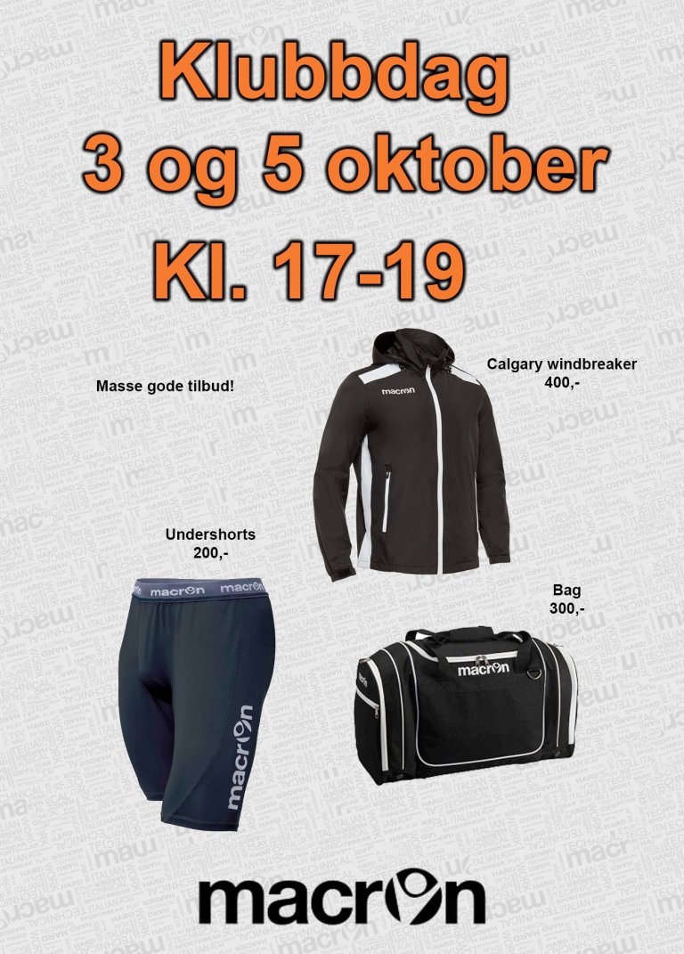 Invitasjon klubbdag okt 2017