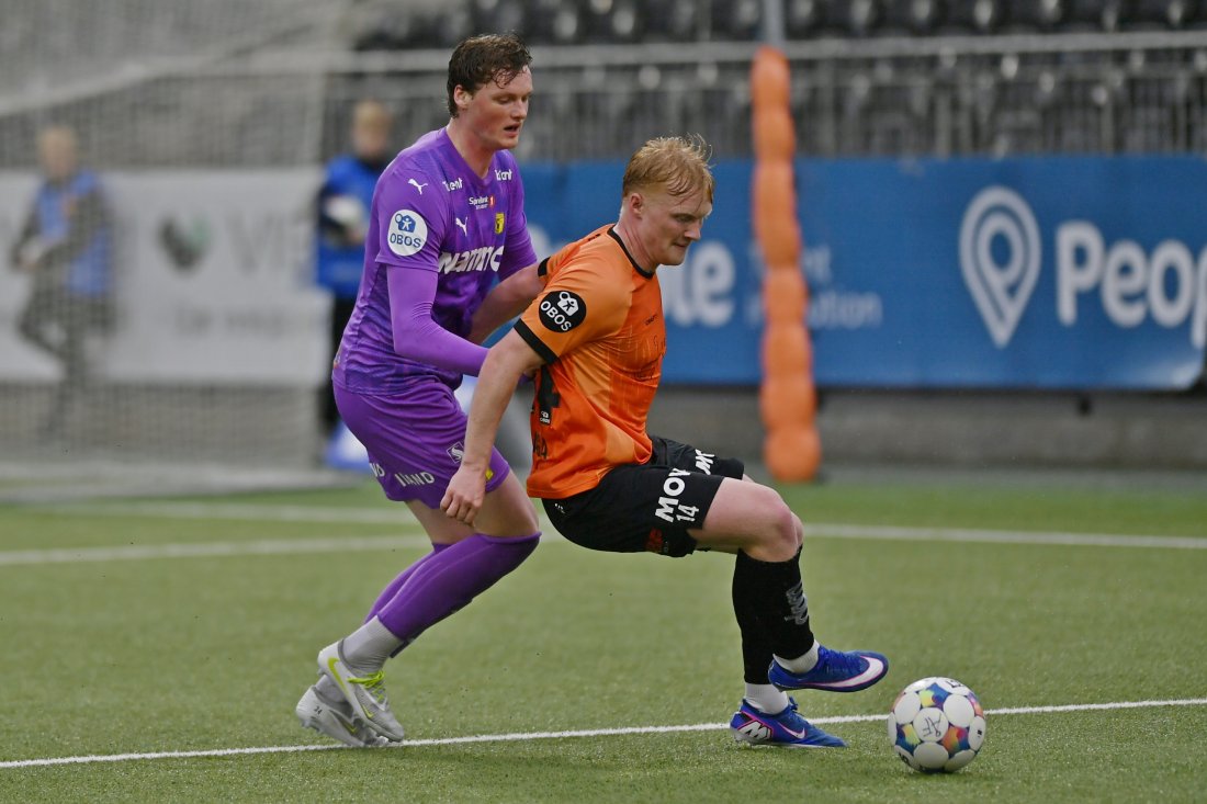 Magnus Spangelo Haga sikret Åsanes første mål under gårsdagens kamp, og ble også kåret til banens beste.